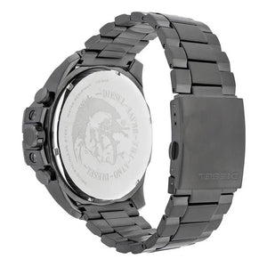 Diesel DZ4282 Mega Chief Chronograph Grey Dial Grey Steel Strap Watch for Men Diesel