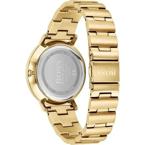 Hugo Boss 1502572 Prima Gold Dial Gold Steel Strap Watch for Women Hugo Boss