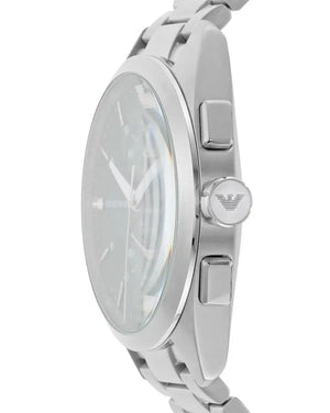 Emporio Armani AR11480 Chronograph Green Dial Silver Steel Strap Watch For Men Emporio Armani