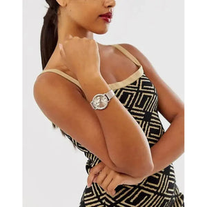 Hugo Boss 1502519 Infinity Carnation Gold Dial Gold Mesh Bracelet Watch for Women Hugo Boss