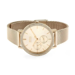 Hugo Boss 1502519 Infinity Carnation Gold Dial Gold Mesh Bracelet Watch for Women Hugo Boss