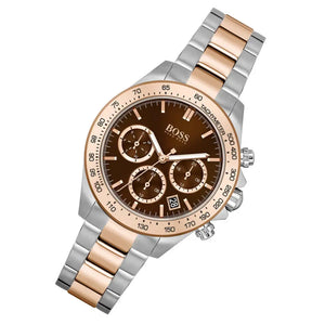 Hugo Boss 1502617 Novia Brown Dial Two Tone Steel Strap Watch for Women Hugo Boss