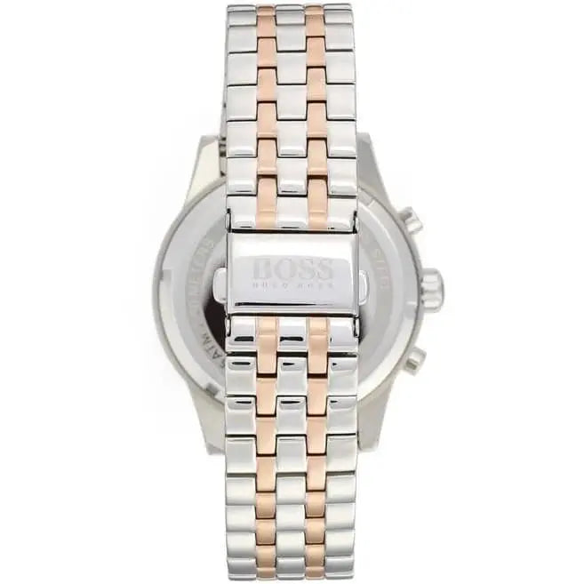 Hugo Boss 1513385 Jet Silver Dial Two Tone Steel Strap Watch for Men Hugo Boss