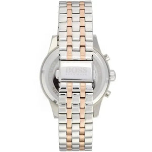 Hugo Boss 1513385 Jet Silver Dial Two Tone Steel Strap Watch for Men Hugo Boss