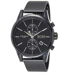 Hugo Boss 1513769 Associate Black Dial Black Mesh Bracelet Watch for Men Hugo Boss