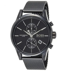 Hugo Boss 1513769 Associate Black Dial Black Mesh Bracelet Watch for Men Hugo Boss