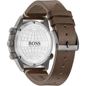 Hugo Boss 1513773 Nomad Blue Dial Brown Leather Strap Watch for Men Hugo Boss