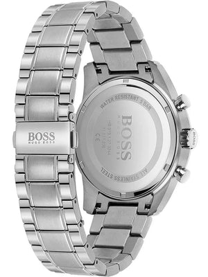 Hugo Boss 1513784 Skymaster Blue Dial Silver Steel Strap Watch for Men Hugo Boss