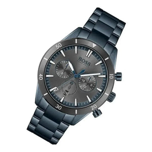 Hugo Boss 1513675 Trophy Black Dial Black Steel Strap Watch for Men Hugo Boss