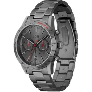 Hugo Boss 1513924 Allure Chronograph Grey Dial Grey Steel Strap Watch for Men Hugo Boss