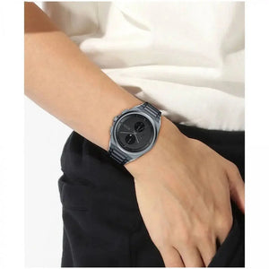 Hugo Boss 1513996 Steer Chronograph Quartz Grey Dial Grey Steel Strap Watch For Men Hugo Boss