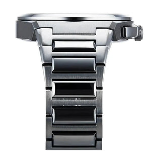 Hugo Boss 1513996 Steer Chronograph Quartz Grey Dial Grey Steel Strap Watch For Men Hugo Boss