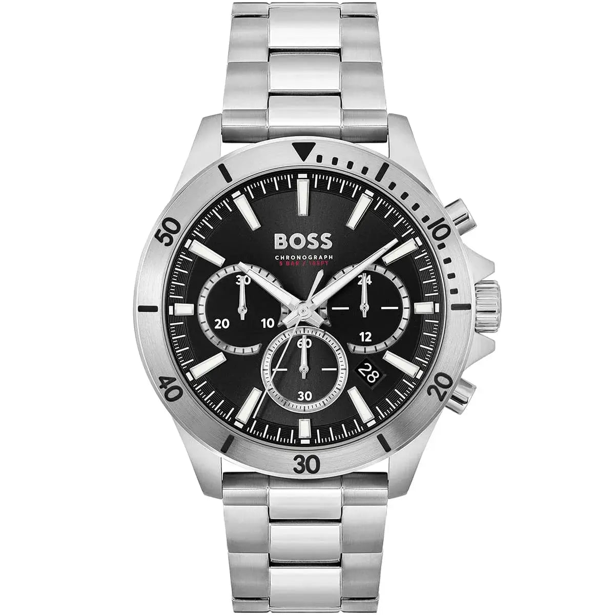 Hugo Boss 1514057 Mens Troper Chrono Watch Black Dial Hugo Boss