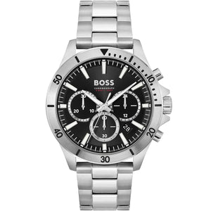 Hugo Boss 1514057 Mens Troper Chrono Watch Black Dial Hugo Boss