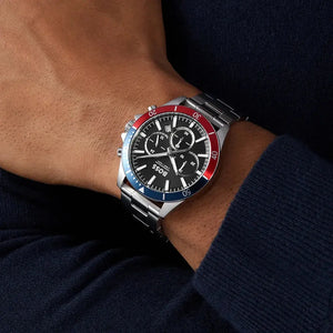 Hugo Boss 1514108 Troper Chronograph Black Dial Silver Steel Strap Watch For Men Hugo Boss