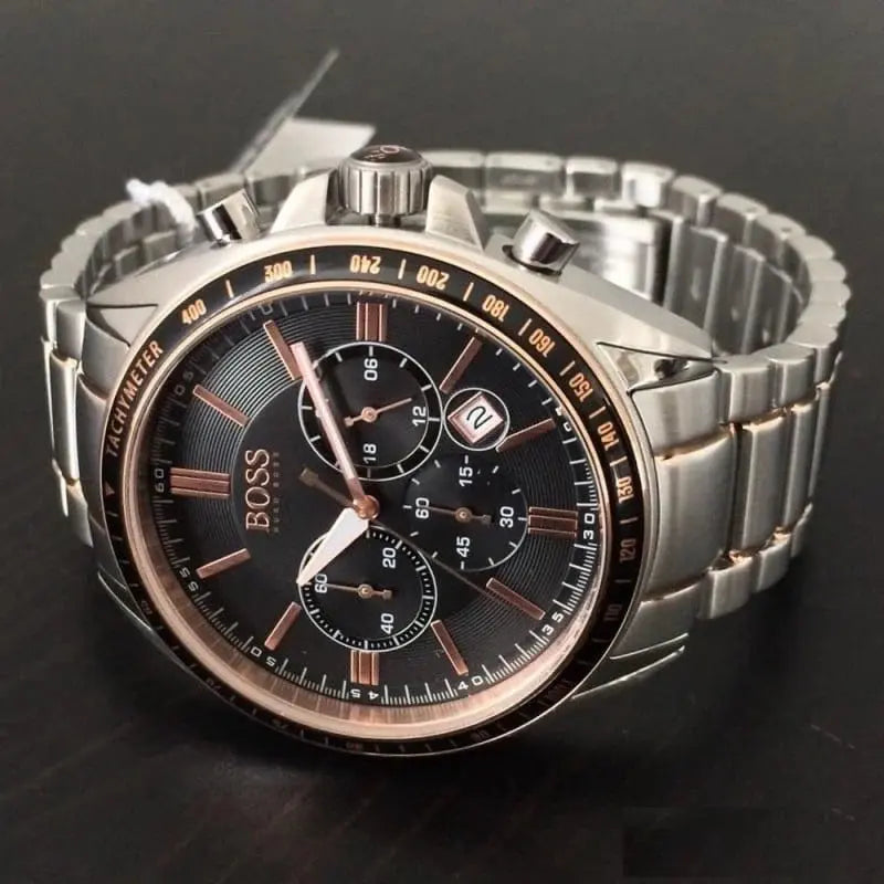 Hugo Boss 1513094 Driver Sport Grey Dial Grey Steel Strap Watch for Men Hugo Boss