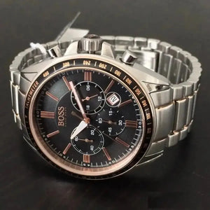 Hugo Boss 1513094 Driver Sport Grey Dial Grey Steel Strap Watch for Men Hugo Boss