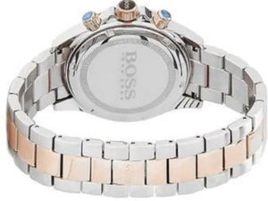 Hugo Boss 1513339 Ikon Grey Dial Two Tone Steel Strap Watch for Men Hugo Boss