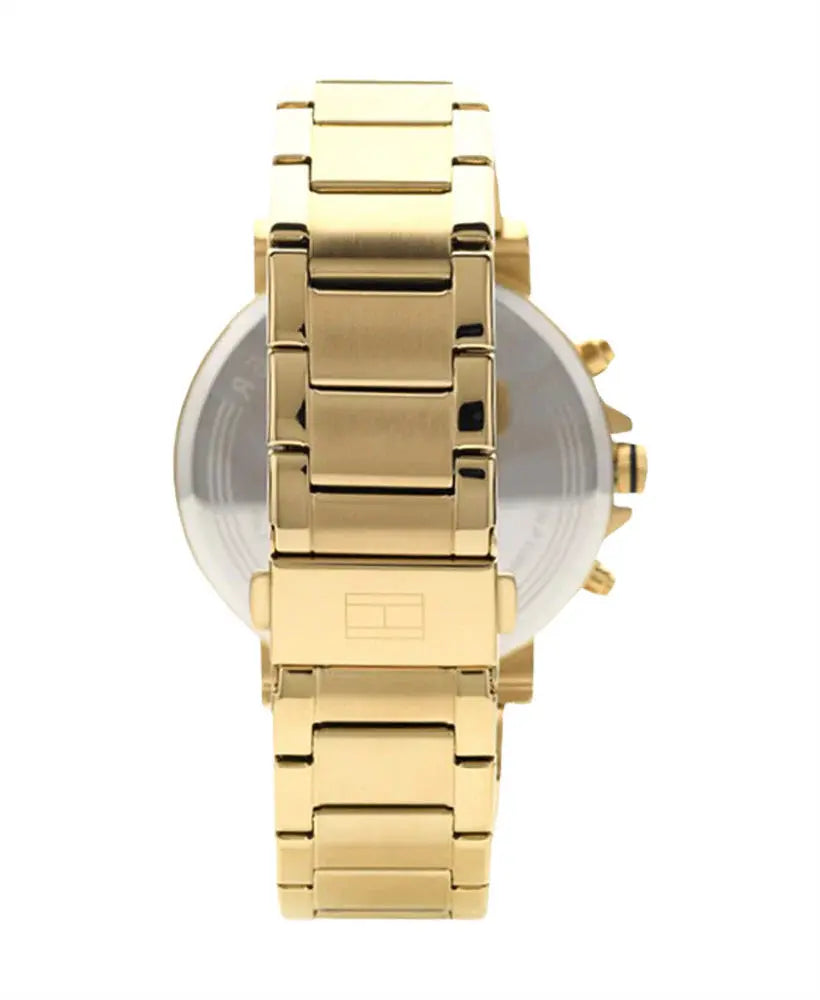 Tommy Hilfiger 1710384 Daniel Chronograph Blue Dial Gold Steel Strap Watch for Men Tommy Hilfiger
