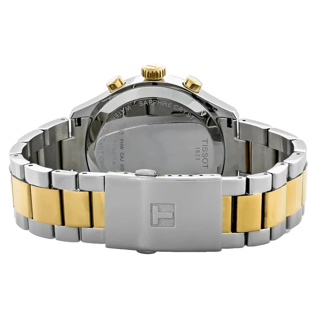 Tissot T116.617.22.041.00 Chrono XL Classic Blue Dial Two Tone Steel Strap Watch for Men Tissot