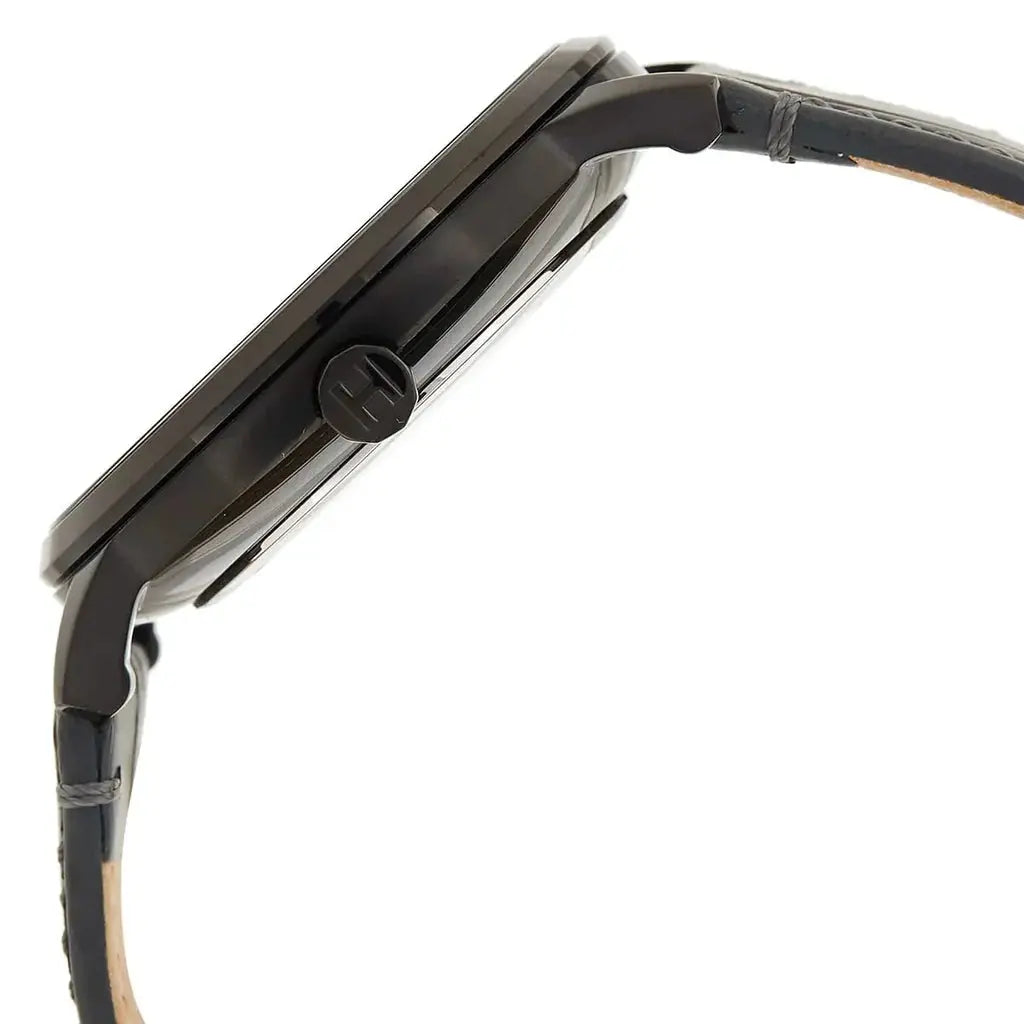 Tommy Hilfiger 1710388 Brad Chronograph Quartz Grey Dial Grey Leather Strap Watch For Men Tommy Hilfiger