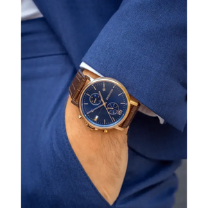 Tommy Hilfiger 1710418 Daniel Blue Dial Brown Leather Strap Watch for Men Tommy Hilfiger