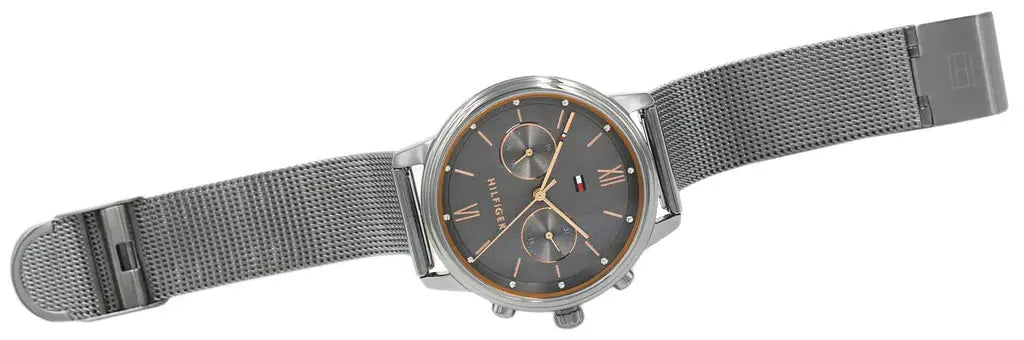 Tommy Hilfiger 1782304 Blake Quartz Grey Dial Silver Mesh Bracelet Watch for Men Tommy Hilfiger