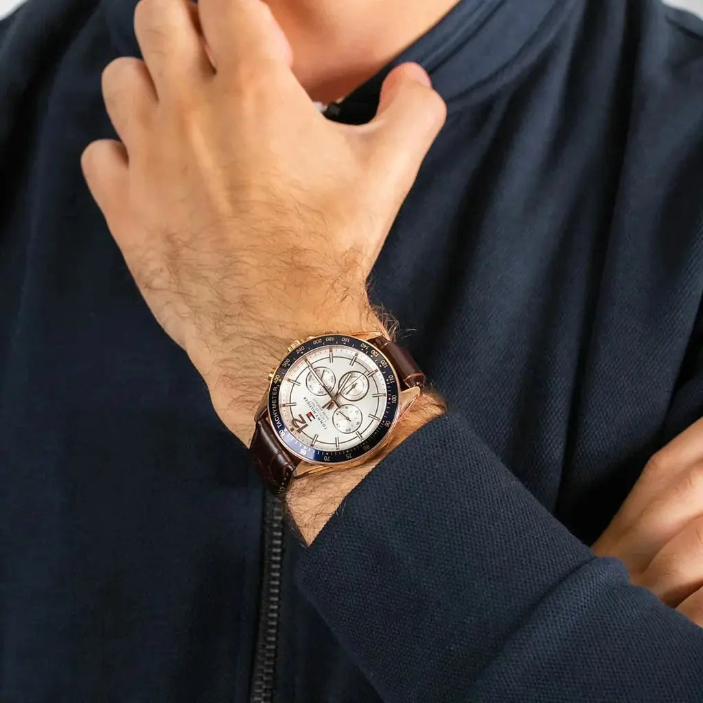 Tommy Hilfiger 1791118 Men's Luke Brown Chronograph Watch Tommy Hilfiger