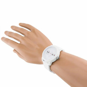 Tommy Hilfiger 1791324 Denim White Dial White Rubber Strap Watch for Men Tommy Hilfiger