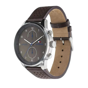 Tommy Hilfiger 1791579 Chase Quartz Brown Dial Brown Leather Strap Watch for Men Tommy Hilfiger