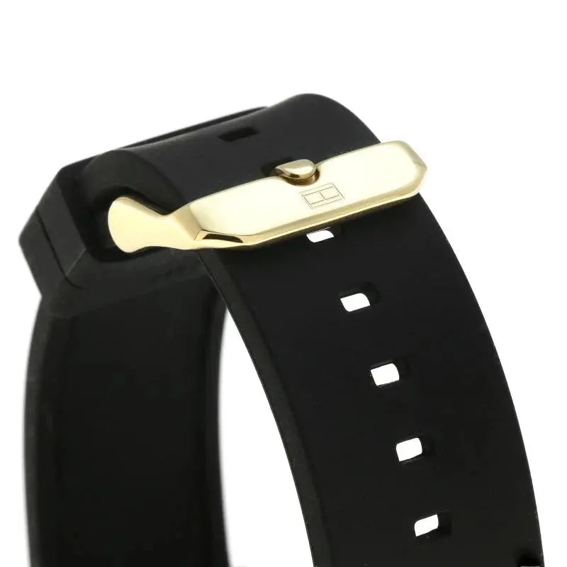 Tommy Hilfiger 1791636 Austin Black Dial Black Rubber Strap Watch for Men Tommy Hilfiger