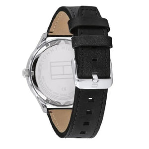 Tommy Hilfiger 1791641 Spencer Skeleton Black Dial Black Leather Strap Watch for Men Tommy Hilfiger