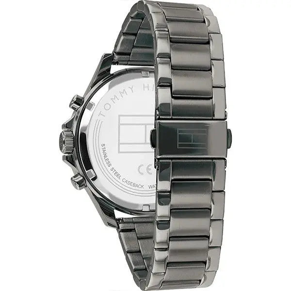 Tommy Hilfiger 1791719 Bank Grey Dial Grey Steel Strap Watch for Men Tommy Hilfiger