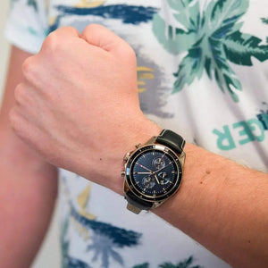 Tommy Hilfiger 1791836 Parker Chronograph Black Dial Brown Leather Strap Watch For Men Tommy Hilfiger