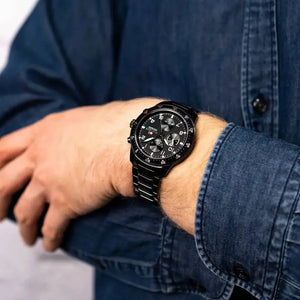 Tommy Hilfiger 1791951 Jimmy Chronograph Grey Dial Grey Steel Strap Watch For Men Tommy Hilfiger