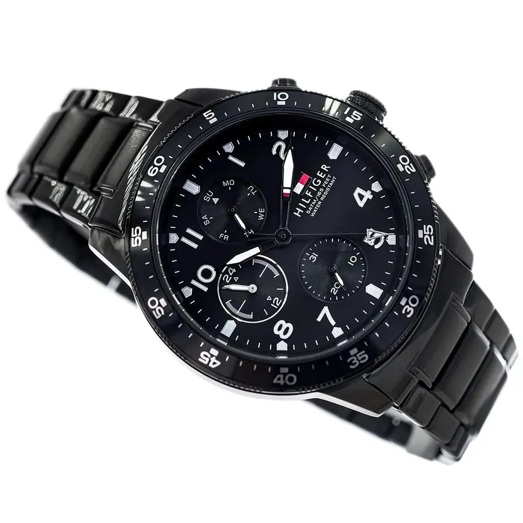 Tommy Hilfiger 1791951 Jimmy Chronograph Grey Dial Grey Steel Strap Watch For Men Tommy Hilfiger