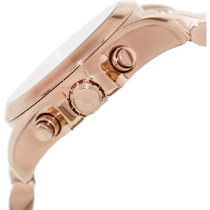 Michael Kors MK5799 Bradshaw Chronograph Rose Gold Dial Rose Gold Steel Strap Watch for Women Michael Kros