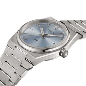 Tissot T137.210.11.351.00 PRX 35mm Unisex Watch Pale Blue Dial Steel Bracelet Tissot