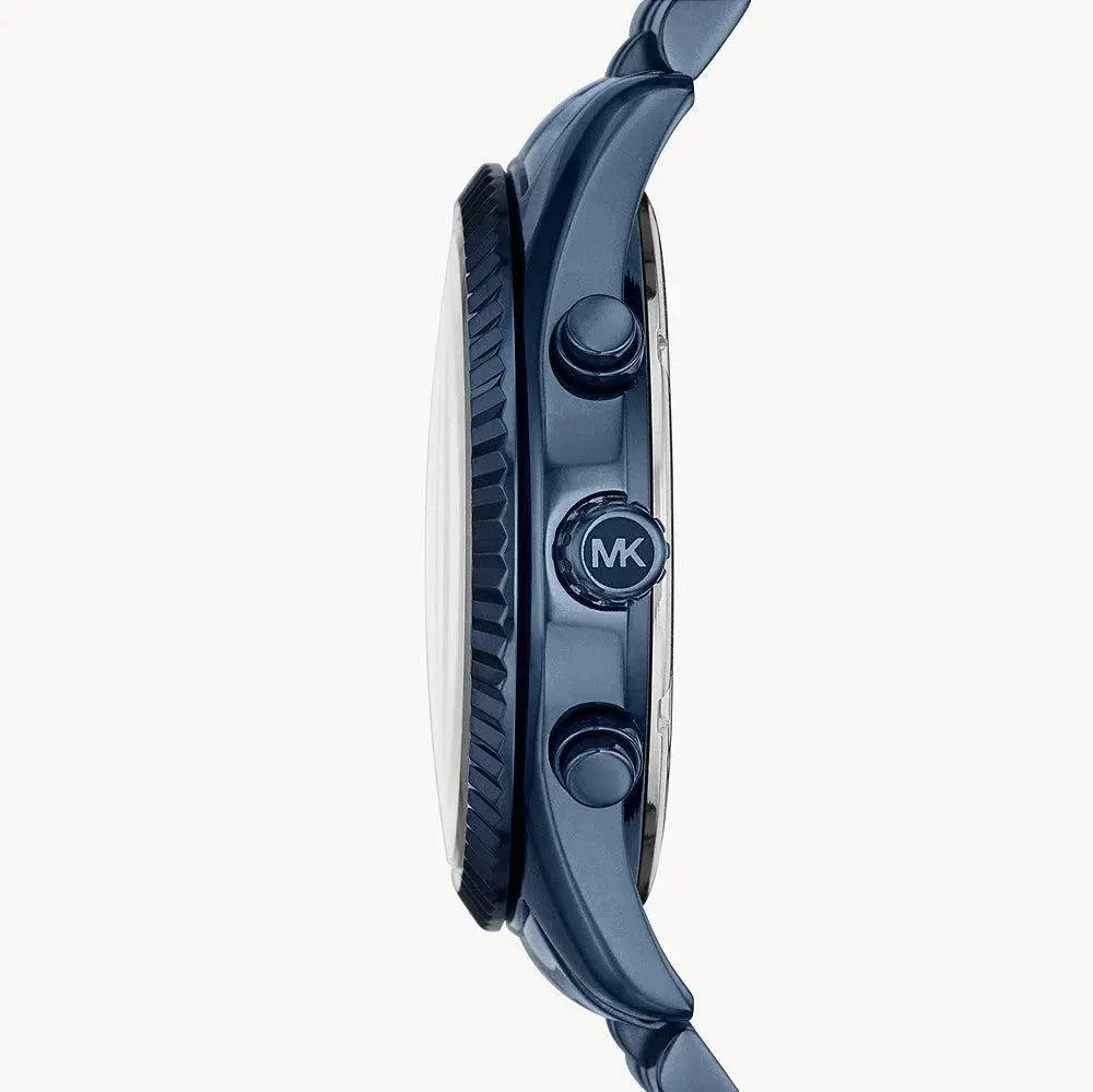 Michael Kors MK8480 Lexington Chronograph Blue Dial Blue Steel Strap Watch for Men Michael Kros