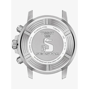 Tissot T120.417.11.041.02 Seastar 1000 Chronograph Blue Dial Silver Mesh Bracelet Watch For Men Tissot