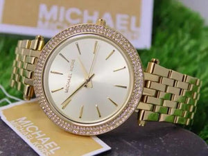 Michael Kors MK3191 Darci Silver Dial Gold Stainless Steel Strap Watch for Women Michael Kros