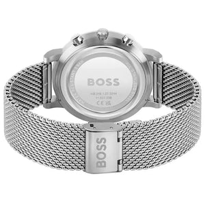Hugo Boss 1513933 Skymaster White Dial Silver Mesh Bracelet Watch for Men Hugo Boss