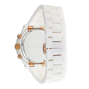 Michael Kors MK5269 Ceramic White Dial White Steel Strap Watch for Women Michael Kros
