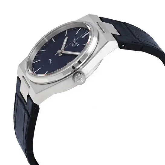 Tissot T137.410.16.041.00 PRX Blue Dial Blue Leather Strap Watch for Men Tissot
