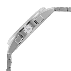 Emporio Armani AR11480 Chronograph Green Dial Silver Steel Strap Watch For Men Emporio Armani