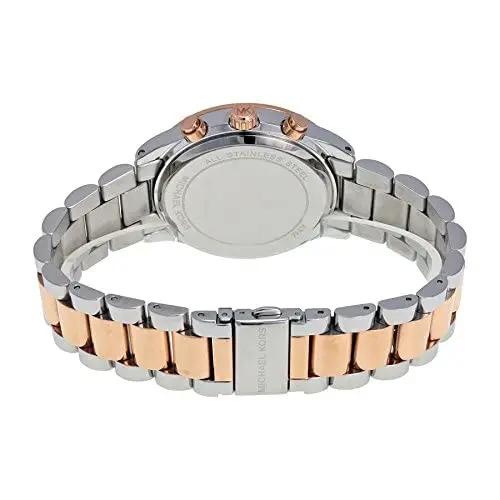 Michael Kors MK6205 Brinkley Blue Dial Two Tone Steel Strap Watch for Women Michael Kros