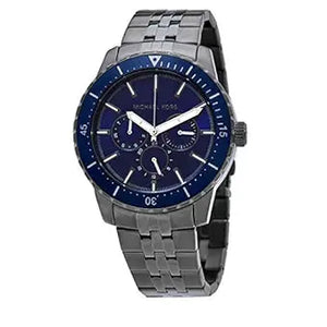 Michael Kors MK7155 Chronograph Cunningham Multifunction Blue Dial Grey Steel Strap Watch For Men Michael Kros