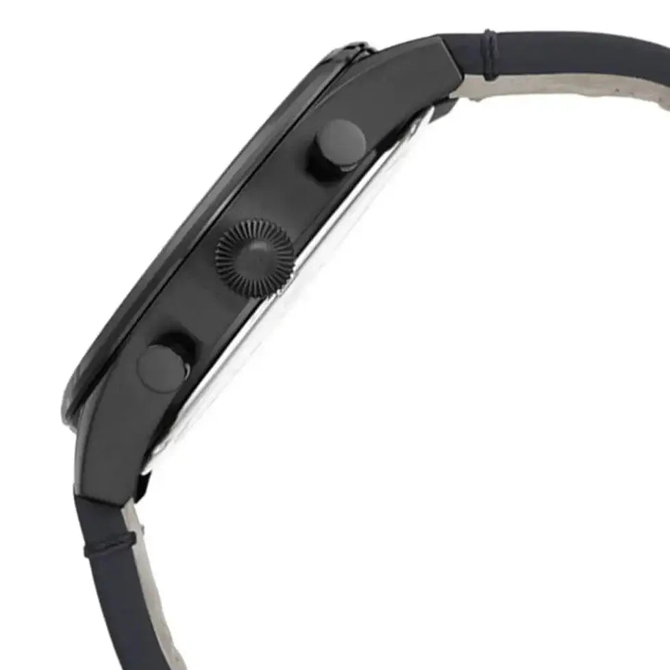 Hugo Boss 1513711 Pioneer Quartz Blue Dial Blue Leather Strap Watch For Men Hugo Boss