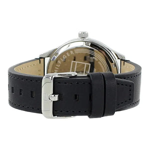 Tommy Hilfiger 1791641 Spencer Skeleton Black Dial Black Leather Strap Watch for Men Tommy Hilfiger