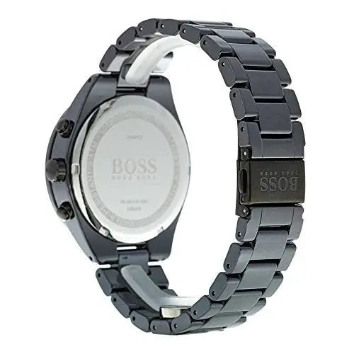 Hugo Boss 1513581 Talent Black Ceramic Dial Black Steel Strap Watch for Men Hugo Boss